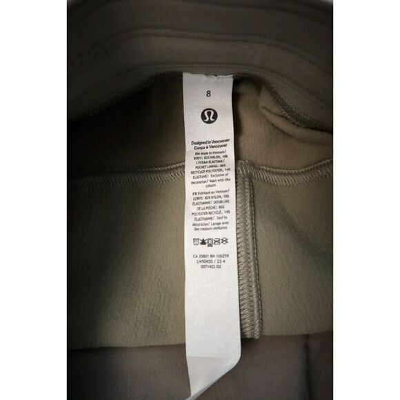 Lululemon Women Sz 8 Riverstone Gray Adapted State HR Tech Fleece Joggers - Picture 5 of 16